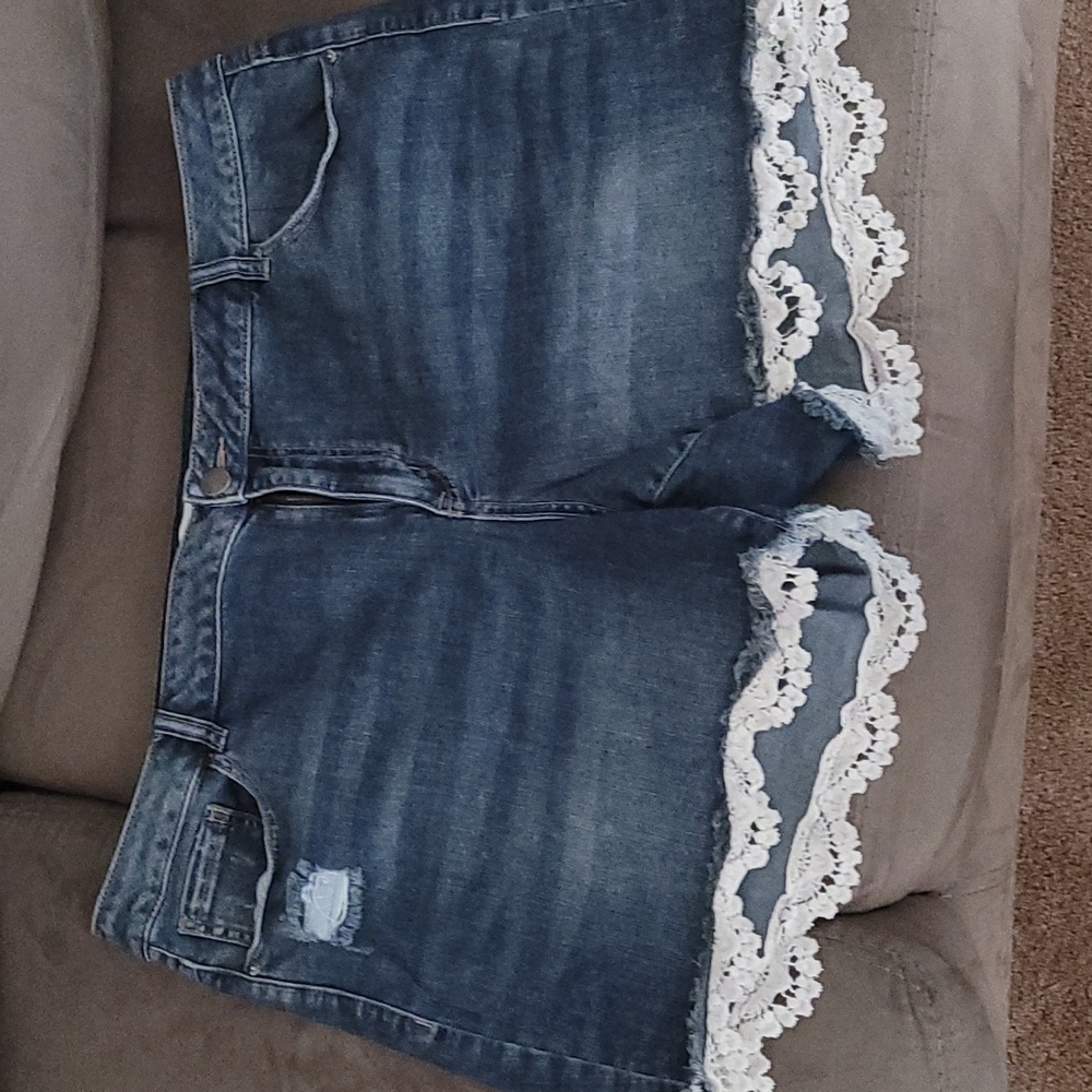 Lane bryant denim shorts